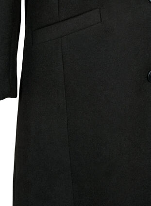 Kåpe med knapper og lommer, Black, Packshot image number 3