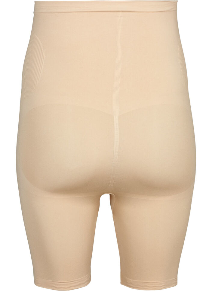 Shapewear shorts med h&oslash;yt liv, Beige, Packshot