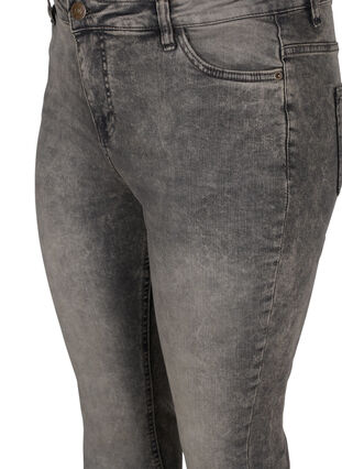 Super slim Amy jeans med høyt liv, Grey Denim, Packshot image number 2