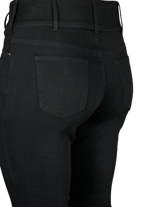 Super slanke Bea-jeans med ekstra høy midje, Black, Packshot image number 3