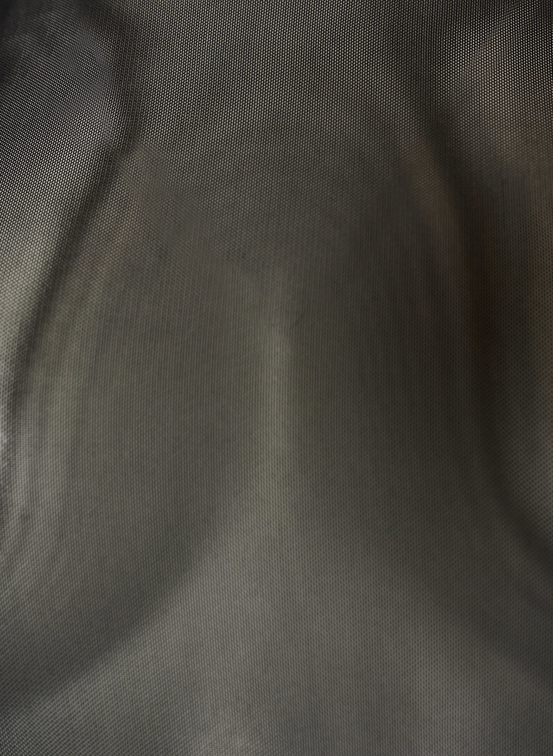 ZizziMesh topp med korte ermer og rund hals, Svart, Packshot image number 2