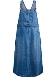 Denim selekjole i midi-lengde, Bl&aring;