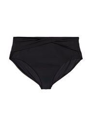 Bikinitruser med omslagsdetaljer, Svart