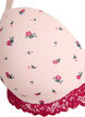 Formst&oslash;pt BH med blomstertrykk og blonder, Rosa, Packshot image number 2
