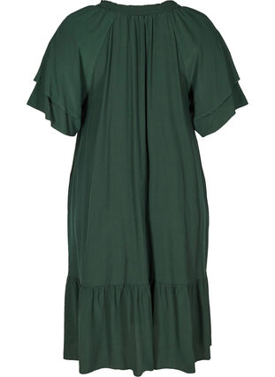 Kortermet kjole med A-form og lommer, Scarab, Packshot image number 1