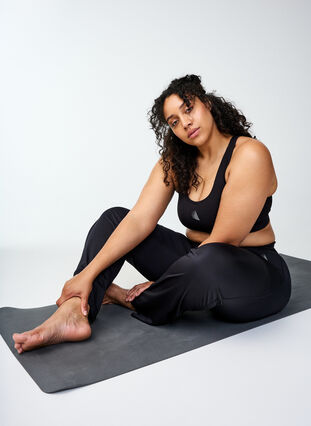 Zizzi Racerback sportsbh, Svart, Image image number 1