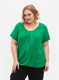 Kortermet T-skjorte i bomull, Jolly Green, Model
