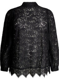 Blondebluse med sløyfe, Black