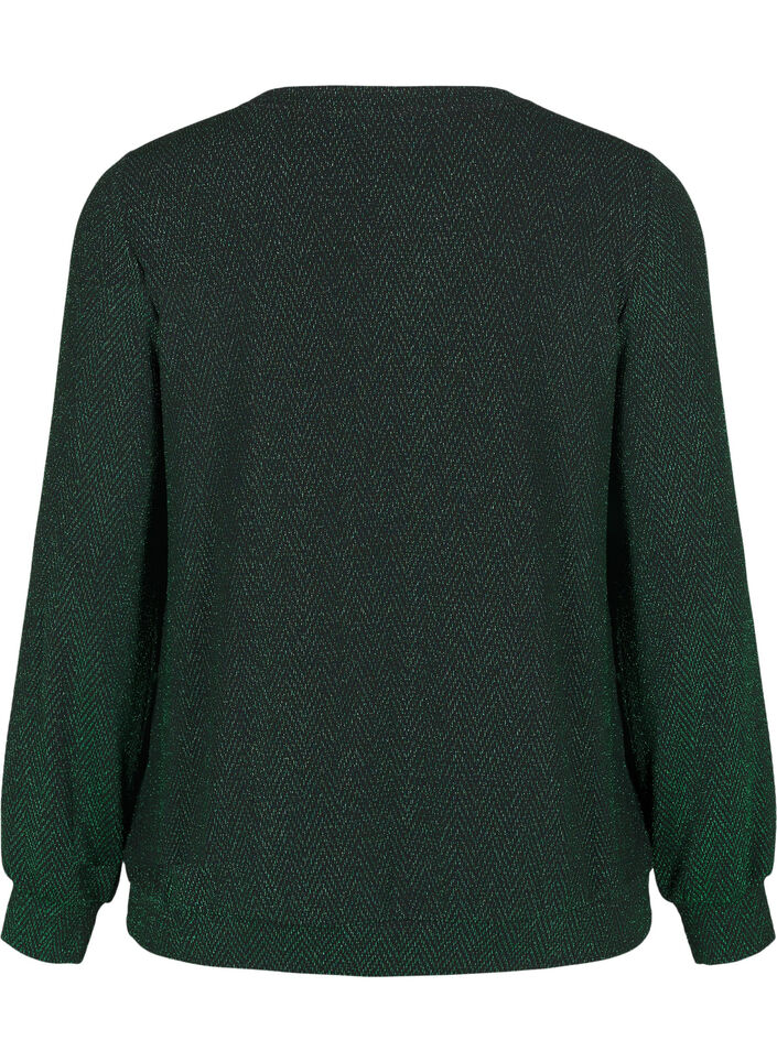 Bluse med shimmer mønster, Scarab ZigZagShimmer, Packshot image number 1