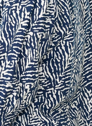 Zizzi Tunika med 3/4 ermer og V-hals, Blå, Packshot image number 2