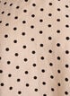 Bluse med prikker og knytedetaljer, Beige, Packshot image number 2