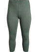 Basisleggings i viskose med 3/4-lengde, Gr&oslash;nn, Packshot image number 0