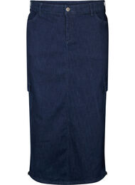 Maxiskjørt i denim, Dark Blue Denim