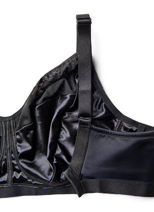 Zizzi Bøylefri bh med blonder, Black, Packshot image number 3