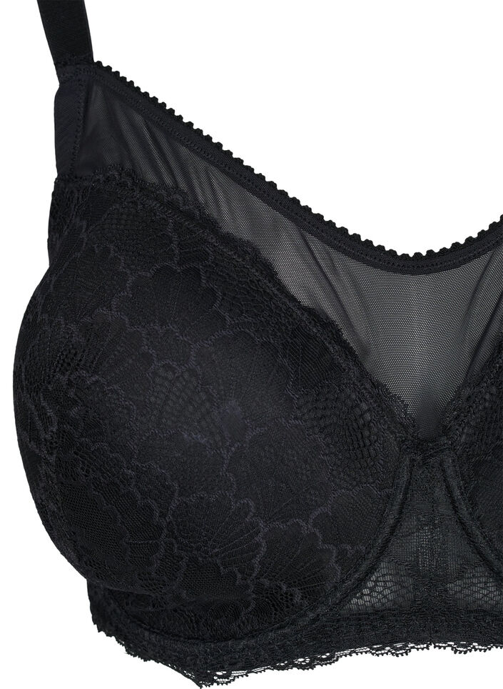 Blonde-BH med mesh, Black, Packshot image number 2