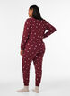 Pyjamasbukser med trykk, R&oslash;d, Model image number 1