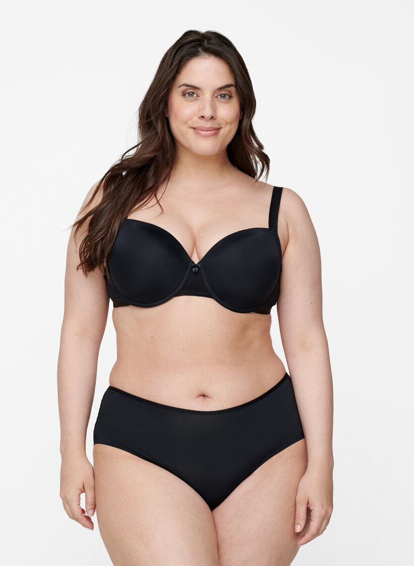 Formstøpt BH med mesh, Black, Model