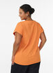 Kortermet t-skjorte i bomullsblanding, Orange, Model image number 2
