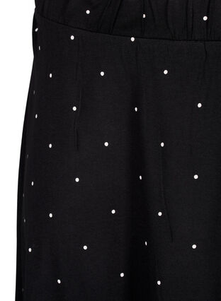 Zizzi 2-pack skjørt i viskose, Black / Black W. dot, Packshot image number 2