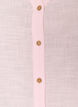 Bomullsbluse med V-hals, Rosa, Packshot image number 2