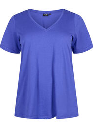 FLASH - T-skjorte med V-hals, Royal Blue