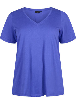 FLASH - T-skjorte med V-hals, Royal Blue, Packshot image number 0