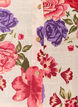 Bomullsmidikjole med blomsterprint, R&oslash;d, Packshot image number 2