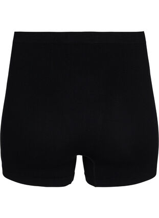 Sømløs shorts med normalt liv , Black, Packshot image number 1