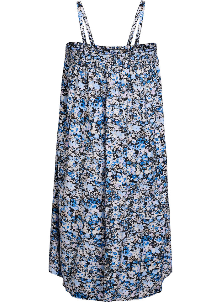 Midi slip-kjole i viskose, Svart, Packshot image number 1