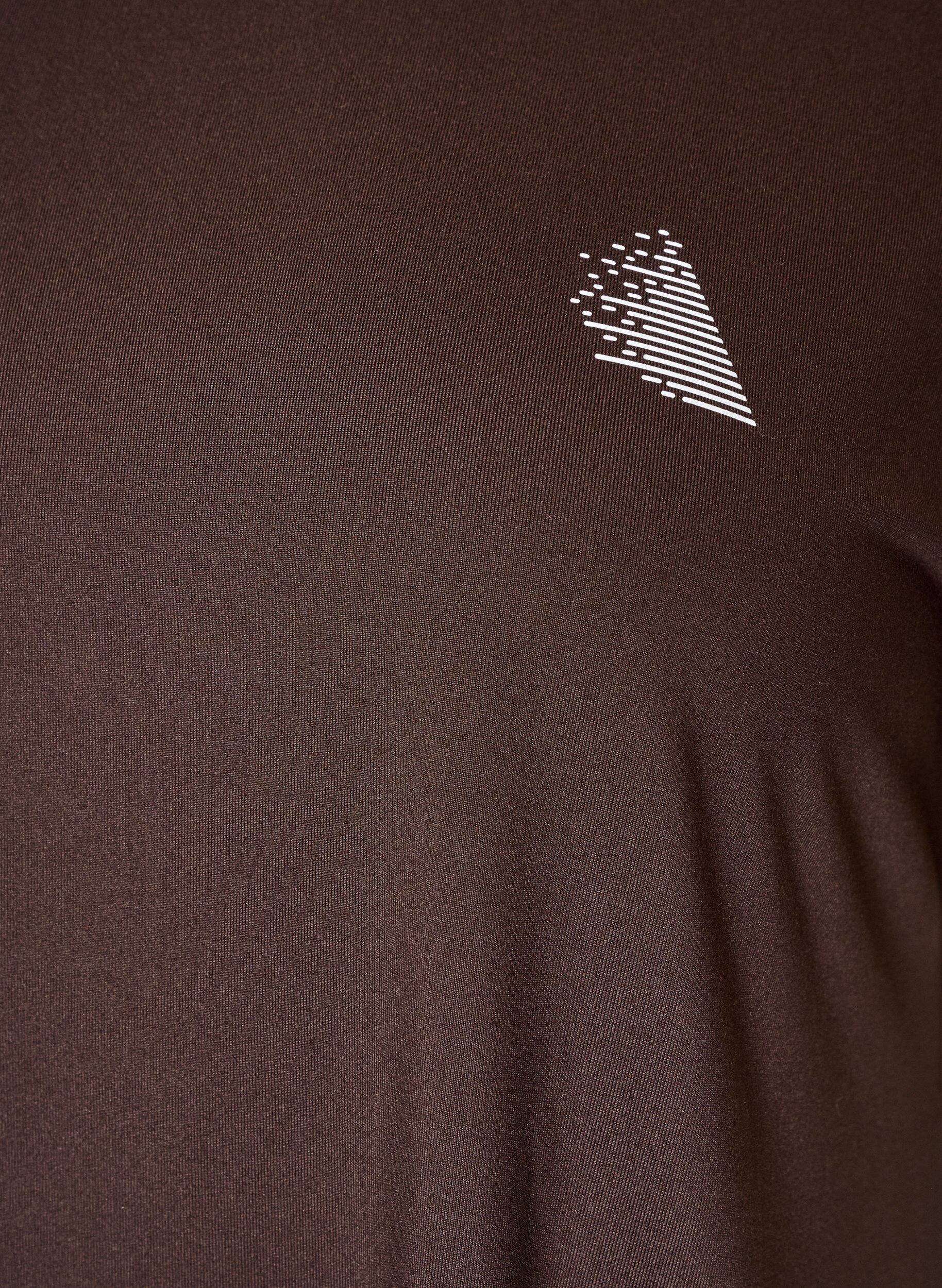 ZizziLang trenings-T-skjorte, Brun, Packshot image number 2