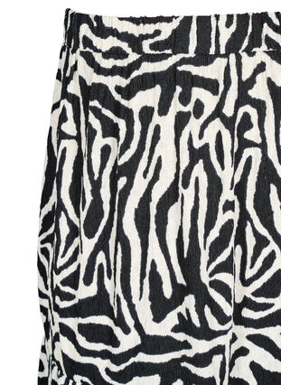 Zizzi Langt skjørt med sebramønster, Black w. White Zebra, Packshot image number 2