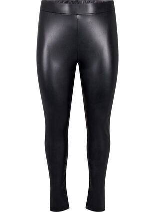 Zizzi Belagte leggings med fôr, Svart, Packshot image number 0