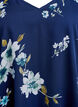 Chiffonbluse med blomstertrykk og lange ermer, Bl&aring;, Packshot image number 2