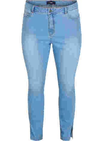 Amy jeans med høyt liv og splitt