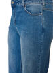 Straight jeans med et lett slitt utseende, Bl&aring;, Packshot image number 2