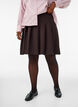 Kort plissert skj&oslash;rt med elastisk midje, Brun, Model image number 3