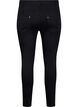 Cropped Amy jeans med glidelås, Svart, Packshot image number 1