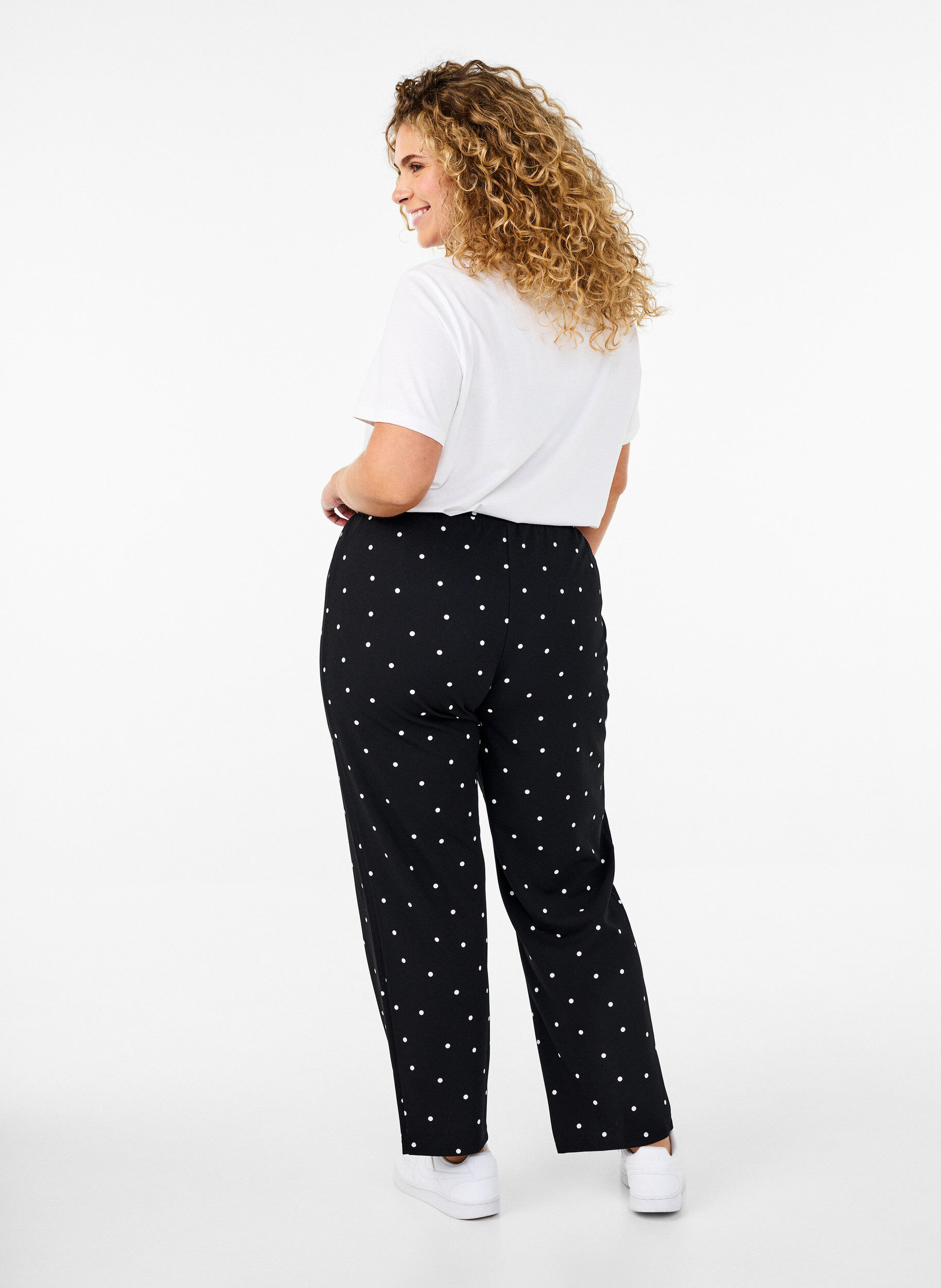 ZizziBukser med rett passform, Svart, Model image number 1