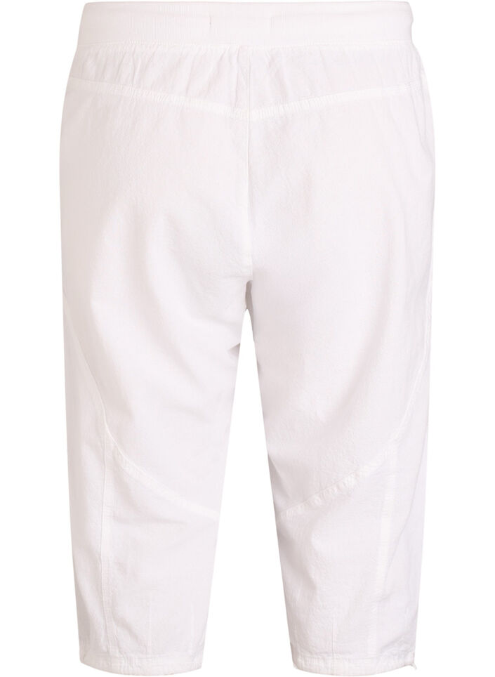 Capribukser i bomull, Hvit, Packshot image number 1