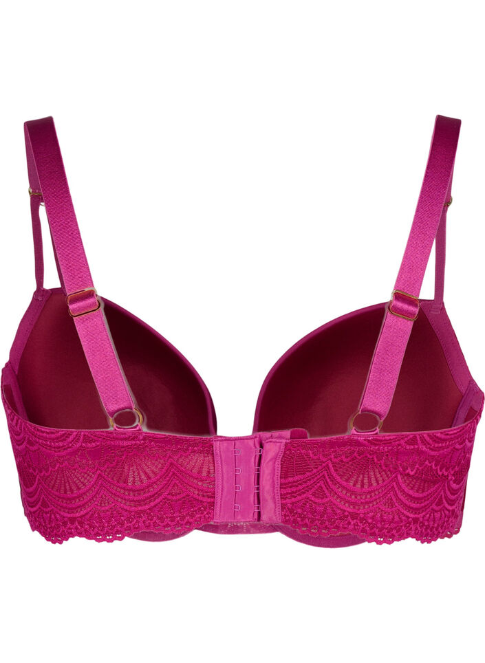 Polstret BH med blonder, Boysenberry, Packshot