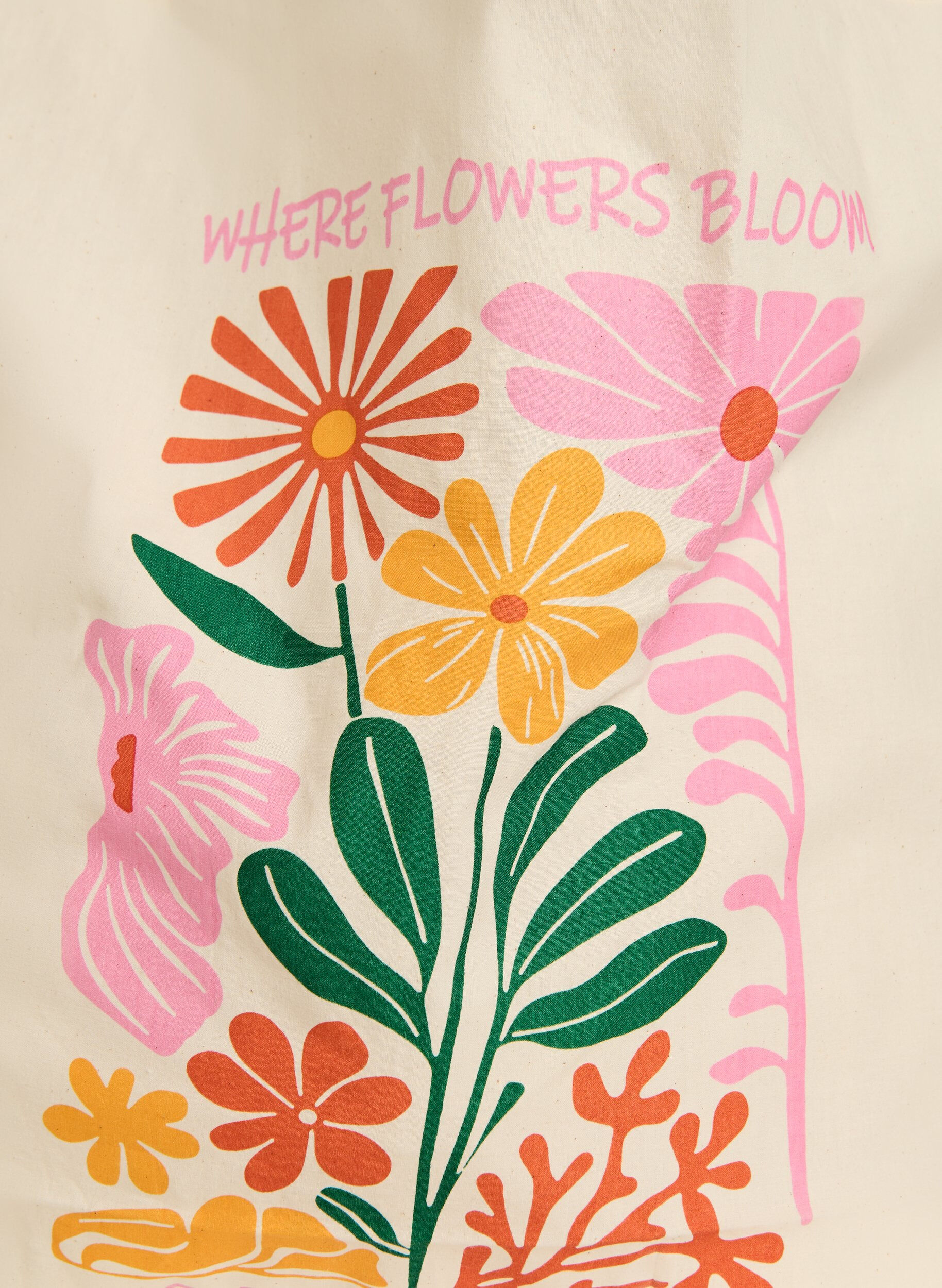 ZizziTote bag med trykk, Rosa, Packshot image number 2