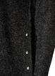 Lang strikkebluse med kuleknapper, Gr&aring;, Packshot image number 3