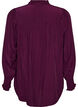 Bluse med rysjekrage og rynking, Lilla, Packshot image number 1