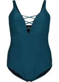 Badedrakt med snøredetalj, Dark Sea Badedrakt med snøredetalj