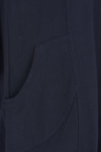 Kortermet kjole i bomull, Night Sky, Packshot image number 3