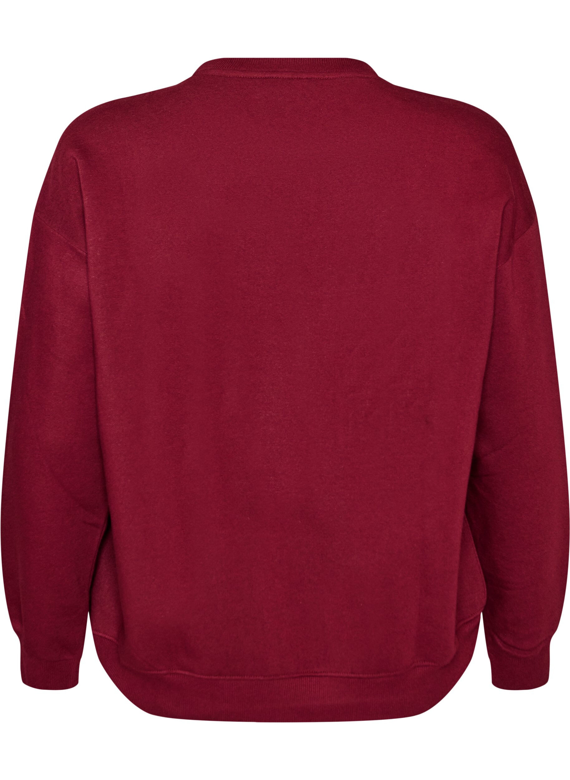 ZizziGenser med teksttrykk, R&oslash;d, Packshot image number 1