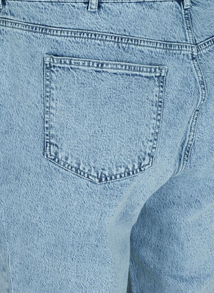 Cropped mom fit Mille jeans med en løs passform, Snow Wash 2, Packshot image number 3