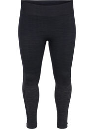 Melerte sømløse stilongs, Dark Grey Melange