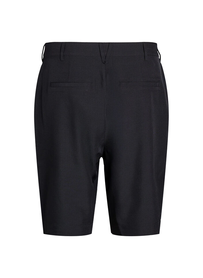 Bermuda shorts med høy midje, Svart, Packshot image number 1