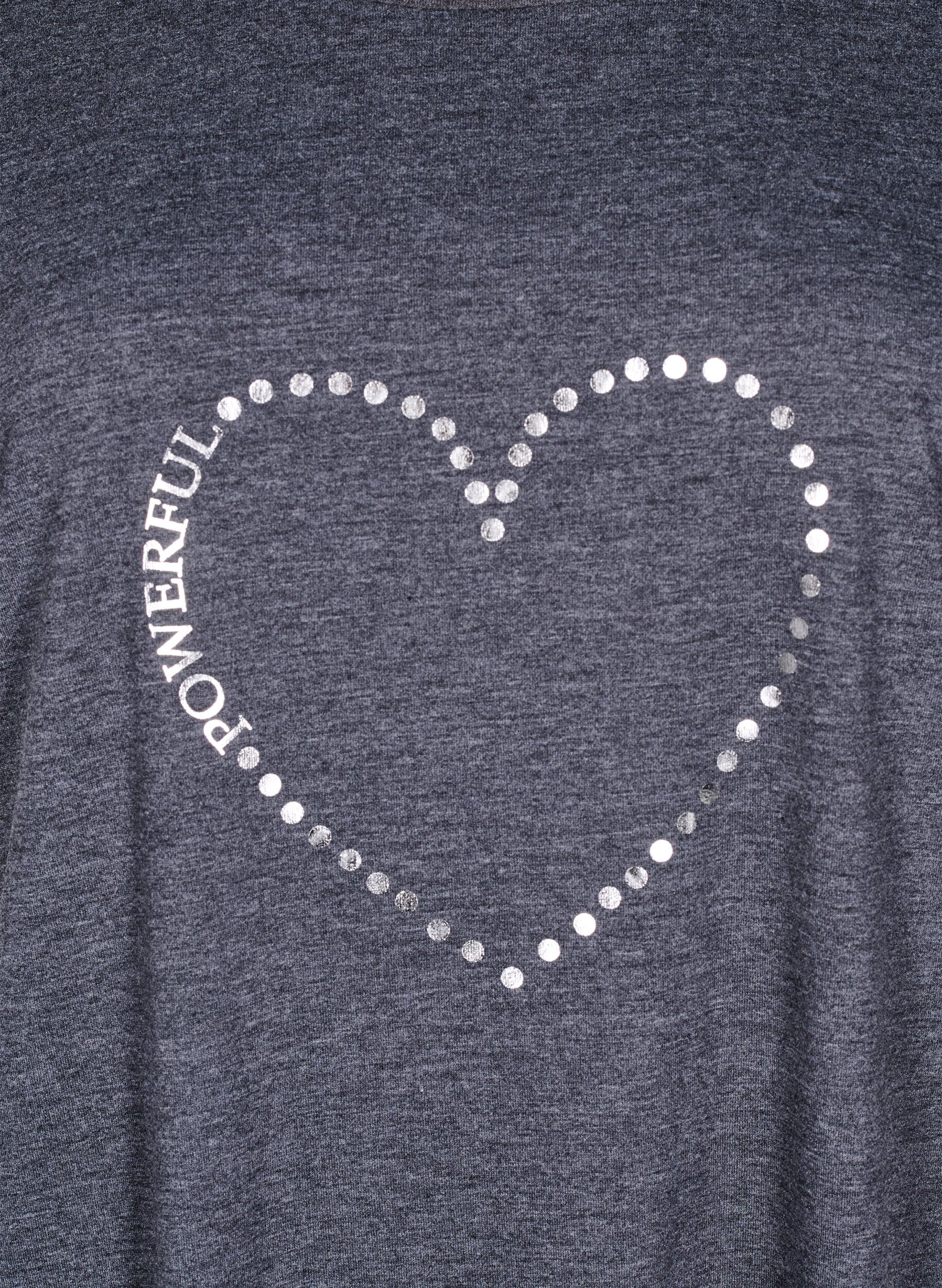 Zizzi Kortermet nattkjole med teksttrykk, , Packshot image number 2